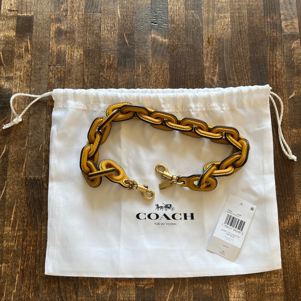Coach (authentic) Leather Wrapped Handbag Strap